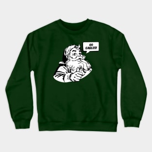 Retro Santa Claus Go Eagles Crewneck Sweatshirt